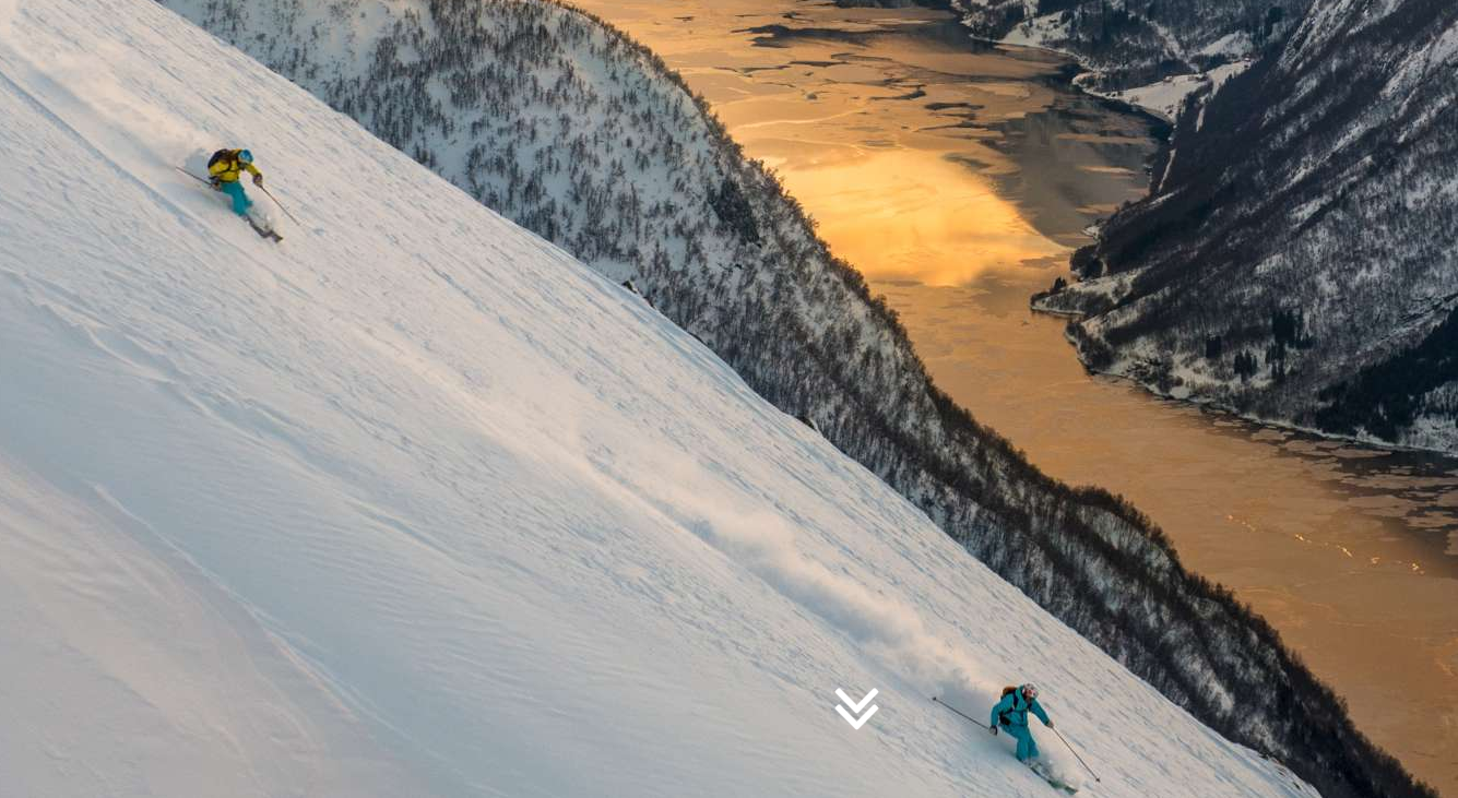 Snow peak of Norway